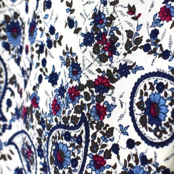 Umgee Floral Paisley Flare Sleeve Boho Tunic Small - Picture 9 of 15